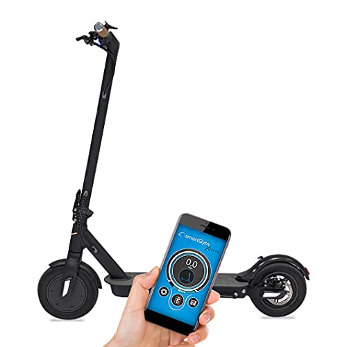 SmartGyro Baggio 10 V4 - Patinete Eléctrico Scooter de Batería, Motor de 500W, App para Smartphone, Ruedas de 10