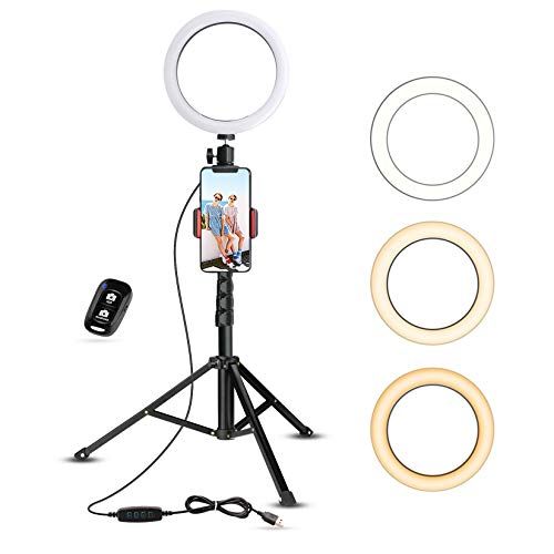 UBeesize Cell Phone Holder and Ring Light