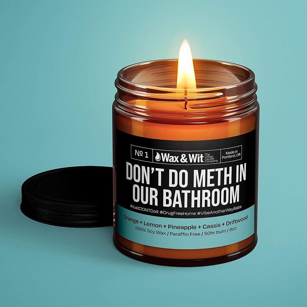 Don’t Do Meth in Our Bathroom Candle