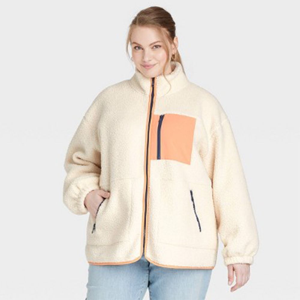 Cream Women’s Plus Sherpa Jacket