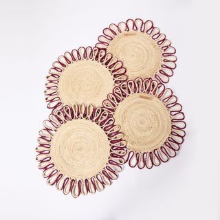 Estrella Placemats in Mulberry Set of 4