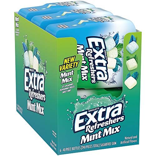 Extra Refreshers Mint Mix Gum, 6 Pack