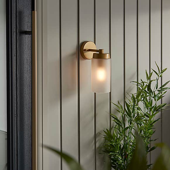 Ellison Gold Effect Outdoor Wall Light