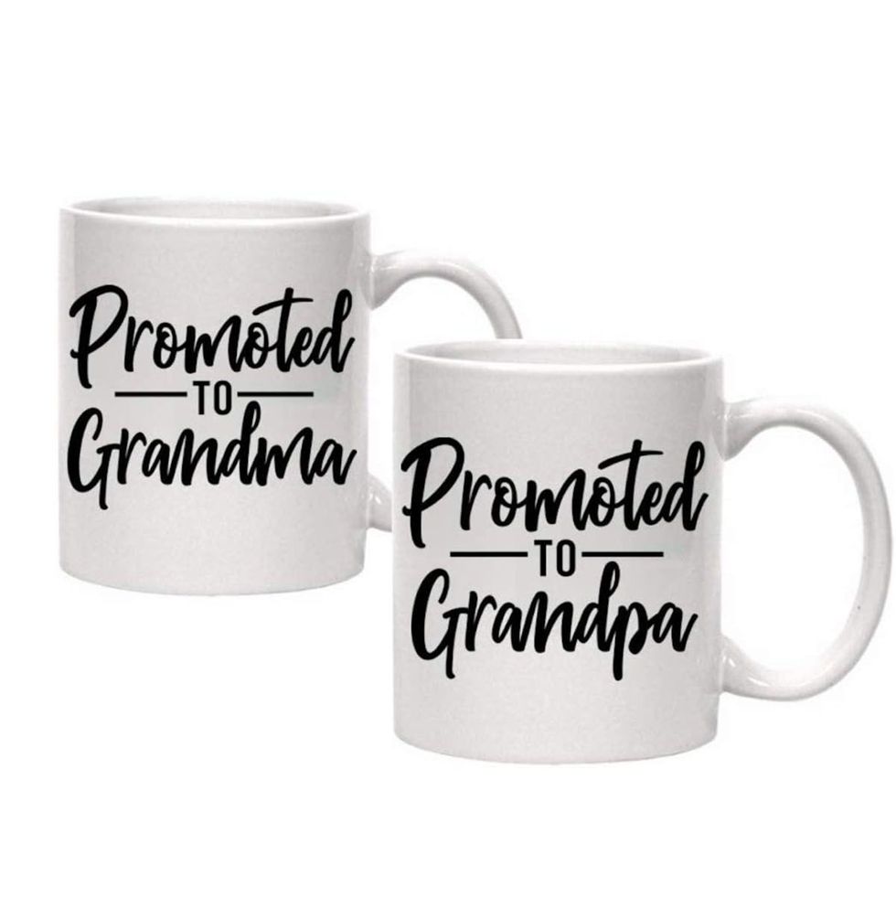 Promoted to Grandma/Grandpa Mugs 