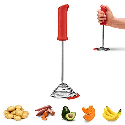 Dreamfarm Smood Stainless-Steel Spring Coil Vegetable and Potato Masher