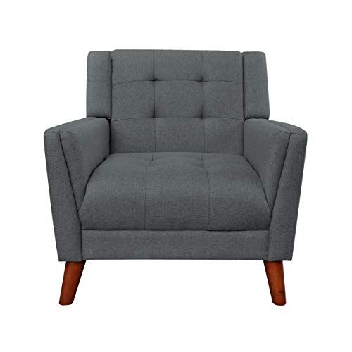 Evelyn Mid Century Modern Fabric Arm Chair