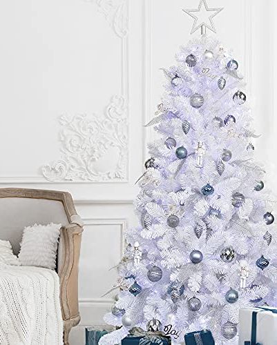 White Christmas Tree with Ornaments