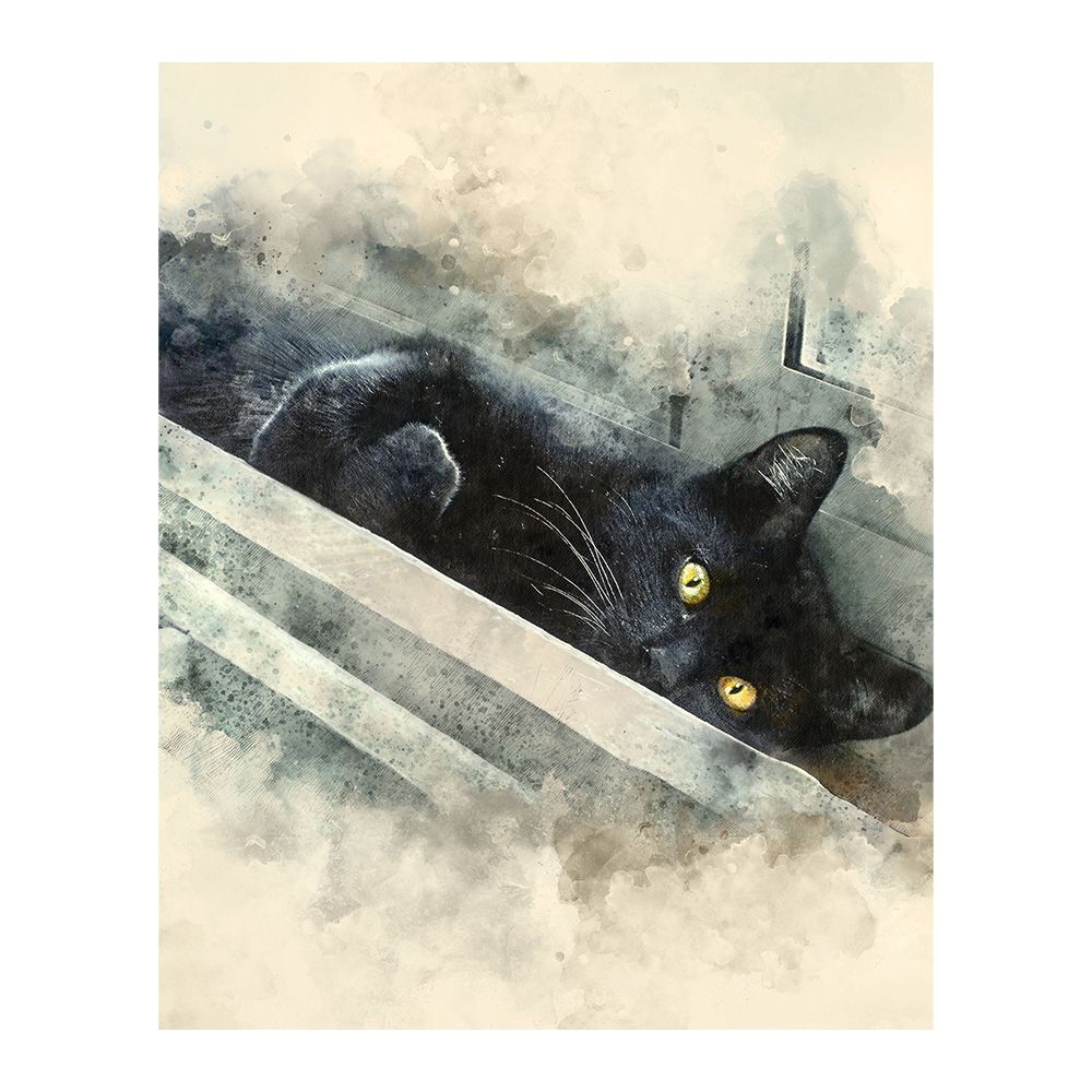 Black Cat Vintage Inspired Art Gift Kitty Belt Buckle 