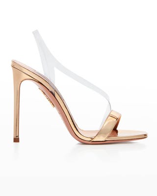 Perfect Kiss Metallic Slingback Sandals