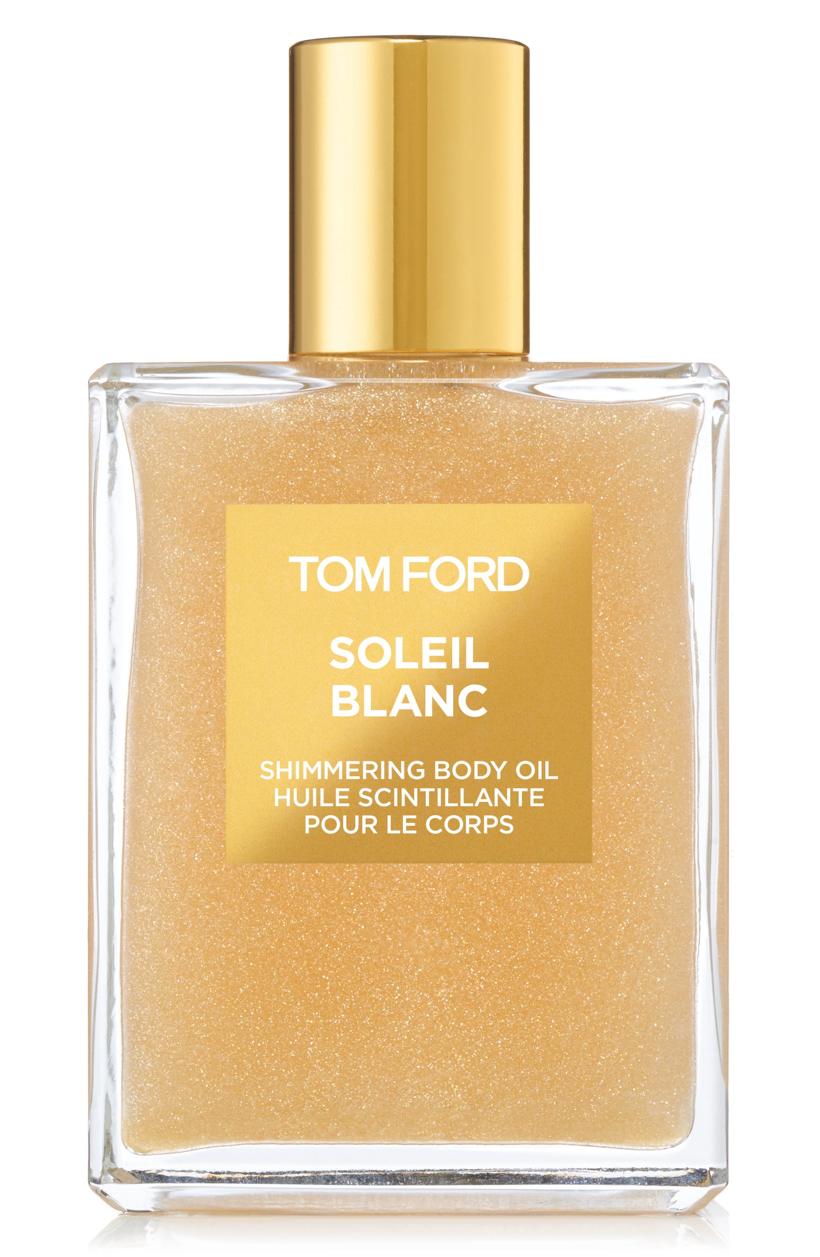 Soleil Blanc Shimmering Body Oil in Gold