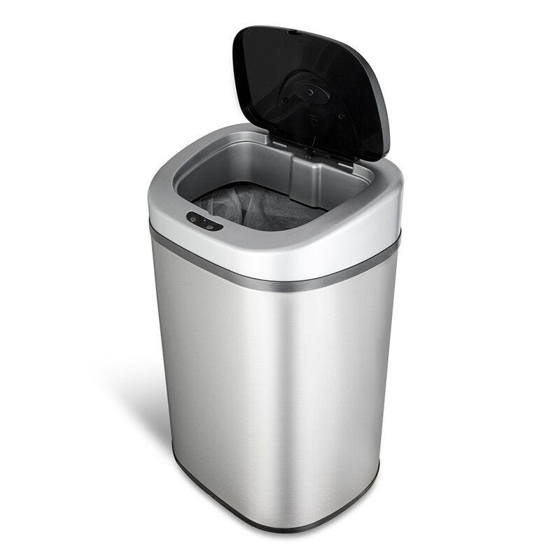 Rebrilliant Popel Steel 21.1 Gallon Motion Sensor Trash Can