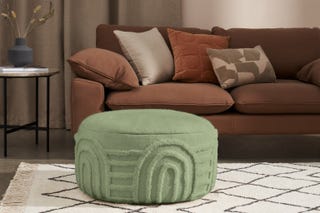 Tufted Wool Pouffe