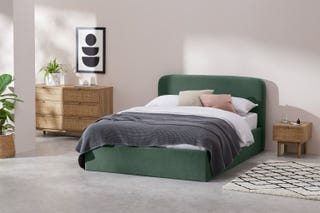 King Size Bed with Ottoman Storage