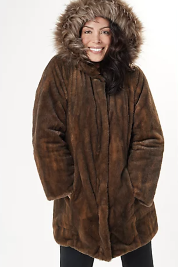 Reversible Faux Fur to Water Resistant Coat