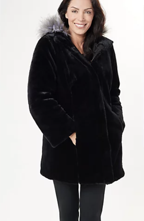 Reversible Faux Fur to Water Resistant Coat