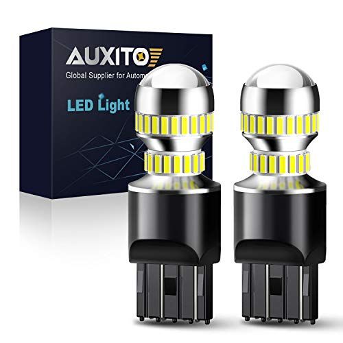 AUXITO 2600 Lumens 7440 7443 LED Bulbs T20 7441 7444 LED Light Bulb for Backup Reverse Light Tail Brake Blinker Lights, 6000K Xenon White