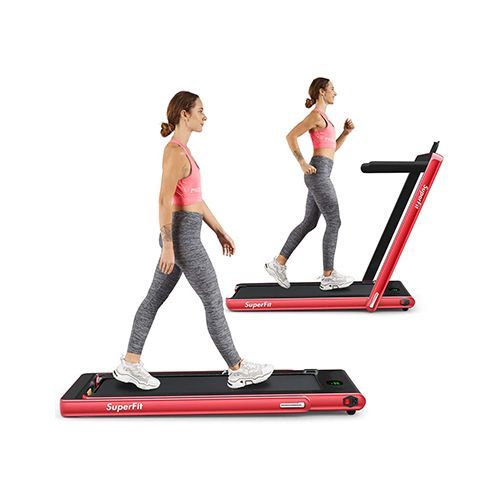 Goplus 2-in-1 Folding Treadmill