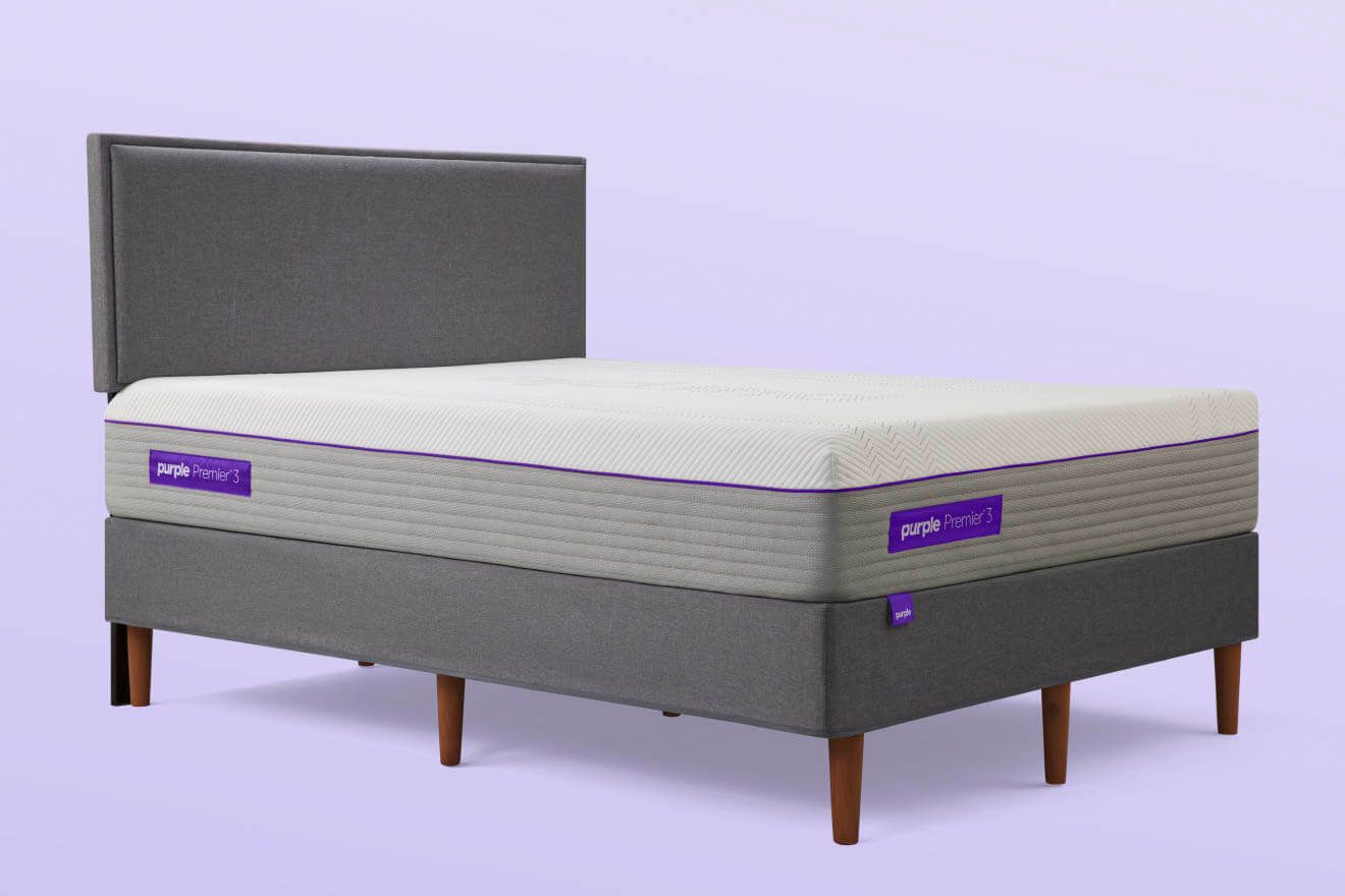 Purple hybrid store queen mattress