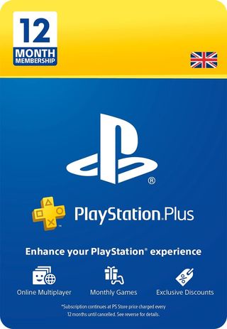 12 month PlayStation Plus subscription (UK)