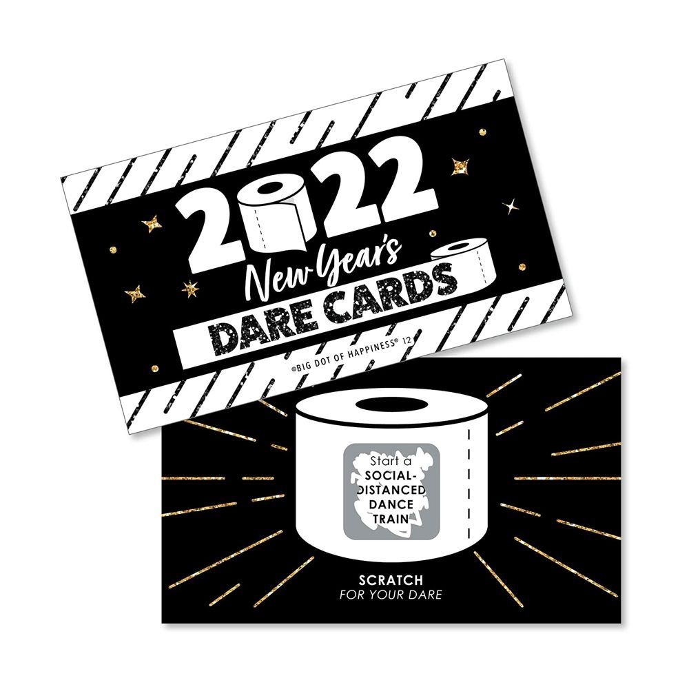 New Year’s Eve Party Game Scratch-Off Dare Cards