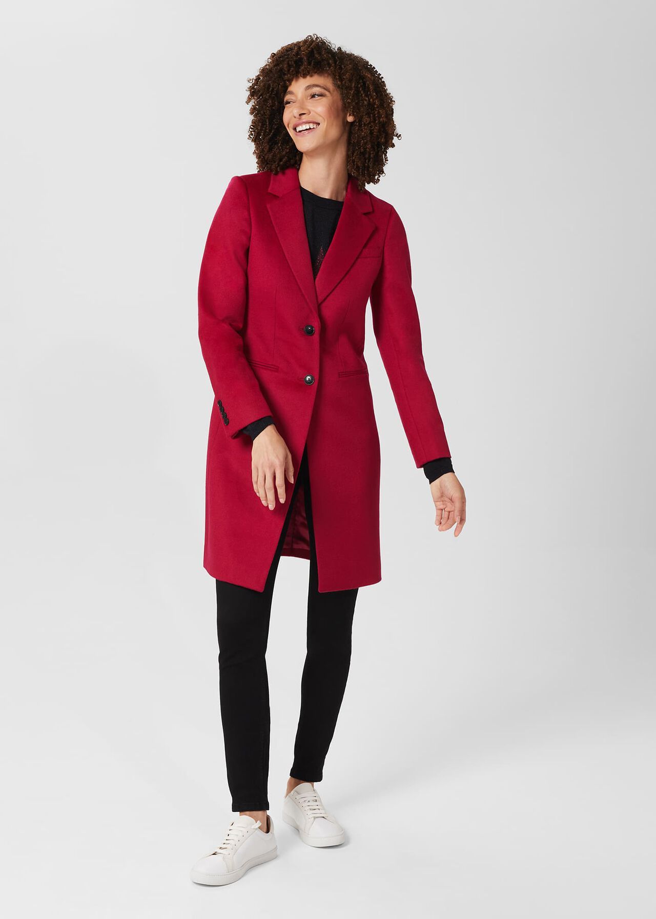 Hobbs navy and outlet red coat