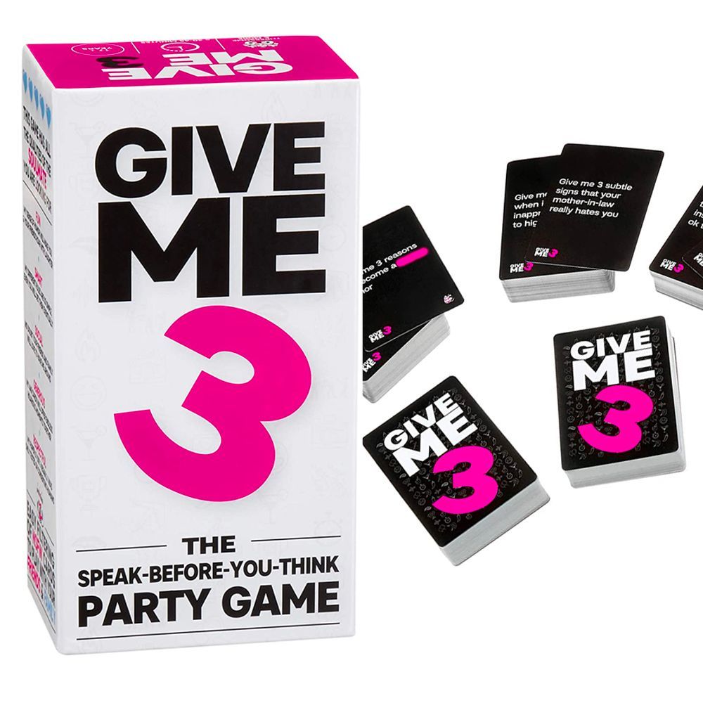Give Me 3: The Speak-Before-You-Think Party Game