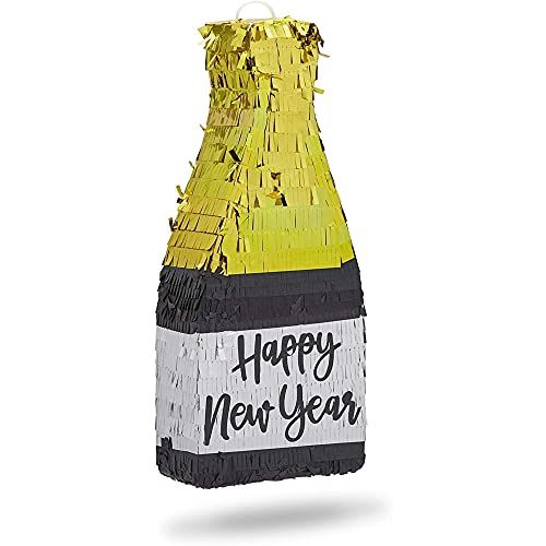 Sparkle and Bash “Happy New Year” Small Champagne Bottle Piñata