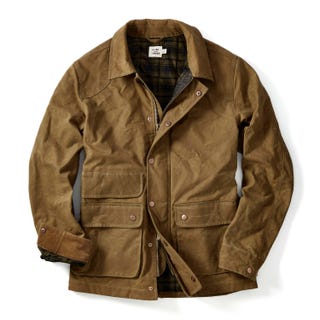 Flint and Tinder Flannel-lined Waxed Hudson Jacket