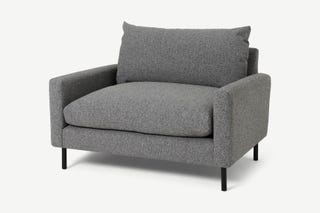 Russo Loveseat, Grey Recycled Weave