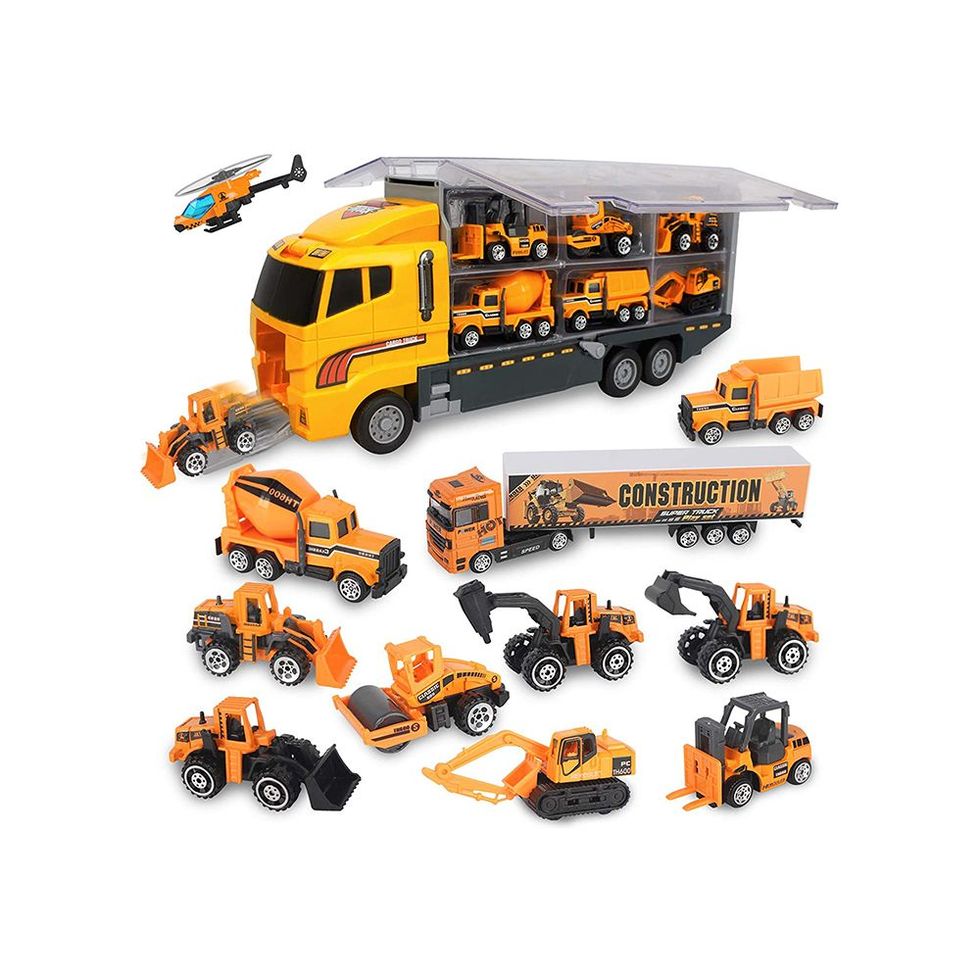 Kids Construction Car Toys for 2 3 4 Year Old, Boys Toddler Mini