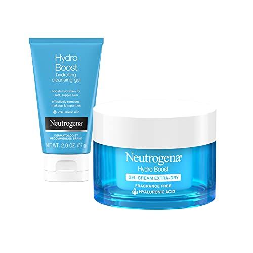 Hydro Boost Water Gel Fragrance-Free Facial Moisturizer & Hydro Boost Hydrating Facial Cleansing Gel with Hyaluronic Acid