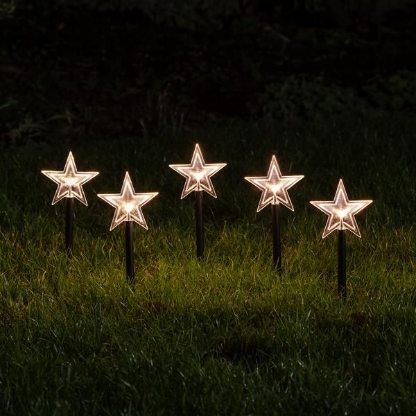 solar powered christmas star lights