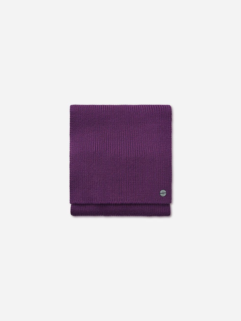 Sciarpa viola in cotone e lana