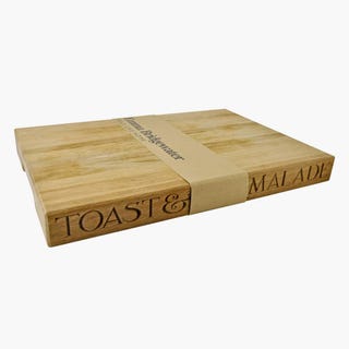 Black Toast Large Wooden Chopping Board