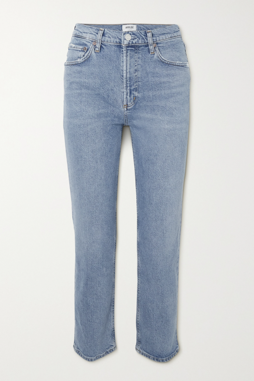 Wilder Mid-Rise Organic Straight-Leg Jeans