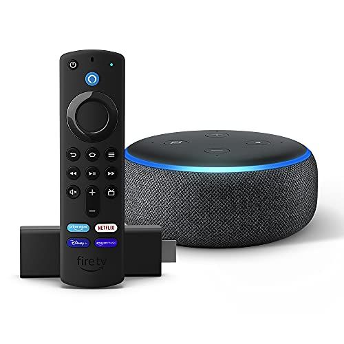Entertainment Pack: Fire TV Stick (includes TV controls) with Echo Dot (3rd Gen)