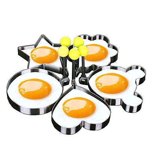 Stampi per uova all'occhio di bue e pancake