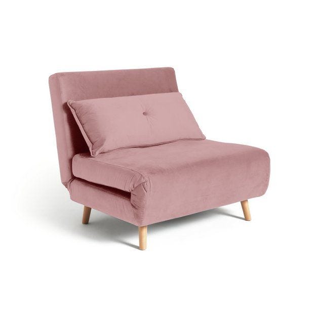 Roma Single Chairbed, Pink