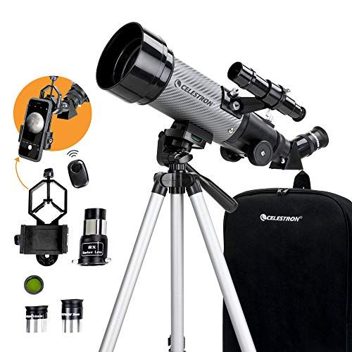 Telescopes for Adults HUWAI Telescope for Kids Beginners Astronomy Refractor Telescope Portable Travel Scope with Tripod 70Mm Aperture Fully Multi-Coated Optics 