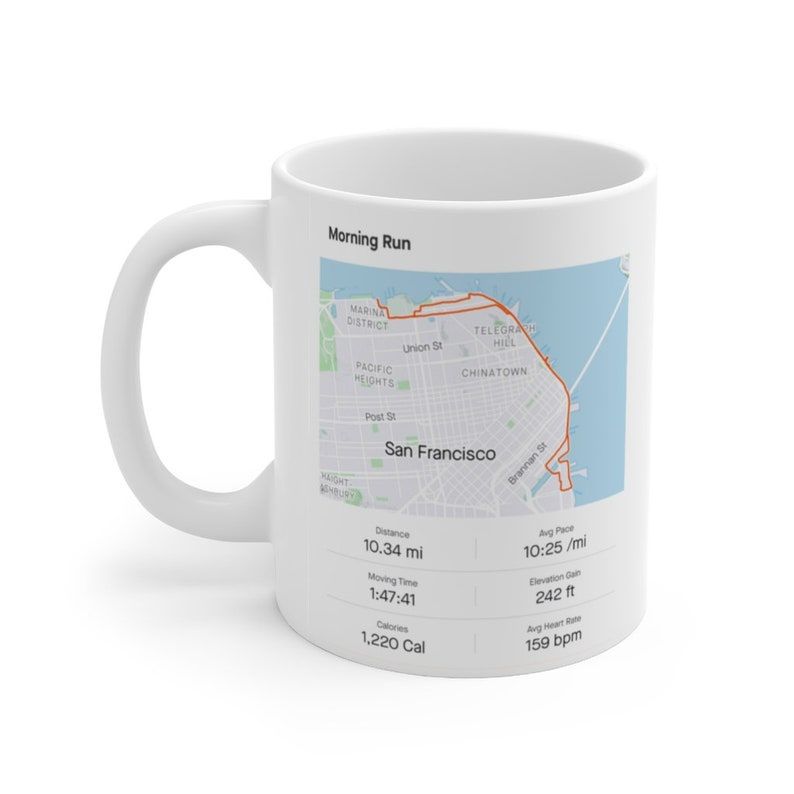 Strava Map Mug 