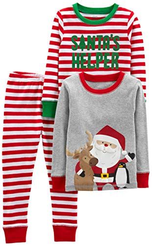 3-Piece Cotton Christmas Pajama Set