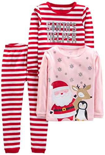 3-Piece Cotton Christmas Pajama Set