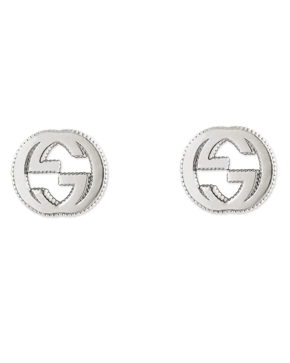 GG Silver Stud Earrings