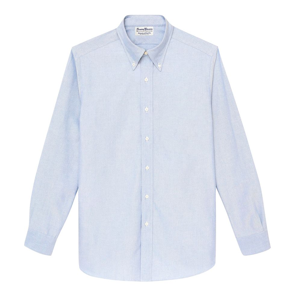 Men's Solid Oxford Cloth Button-Down Shirt