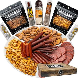 Beef Jerky Gift Basket with Nuts