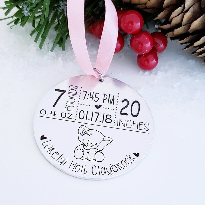 PERSONALIZED WITH YOUR TEXT/PHOTO FARMHOUSE INSPIRED CIRCLE CHRISTMAS ORNAMENT 