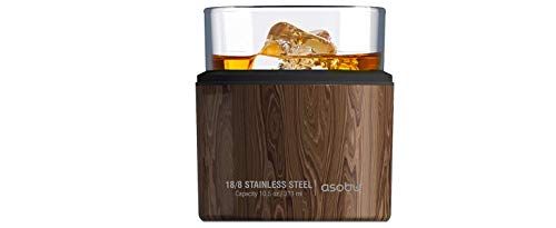 Asobu Whiskey Old Fashion Glass with Insulated Stainless Steel Sleeve - Teal