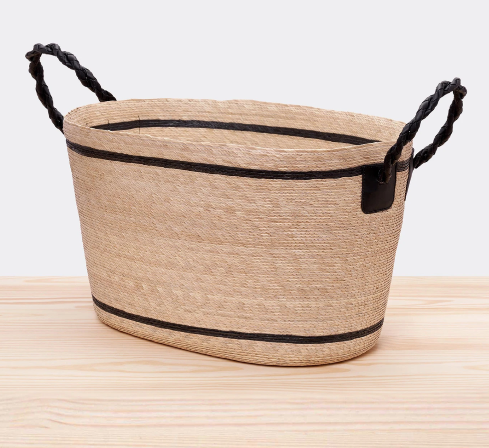 Handwoven Wide Basket