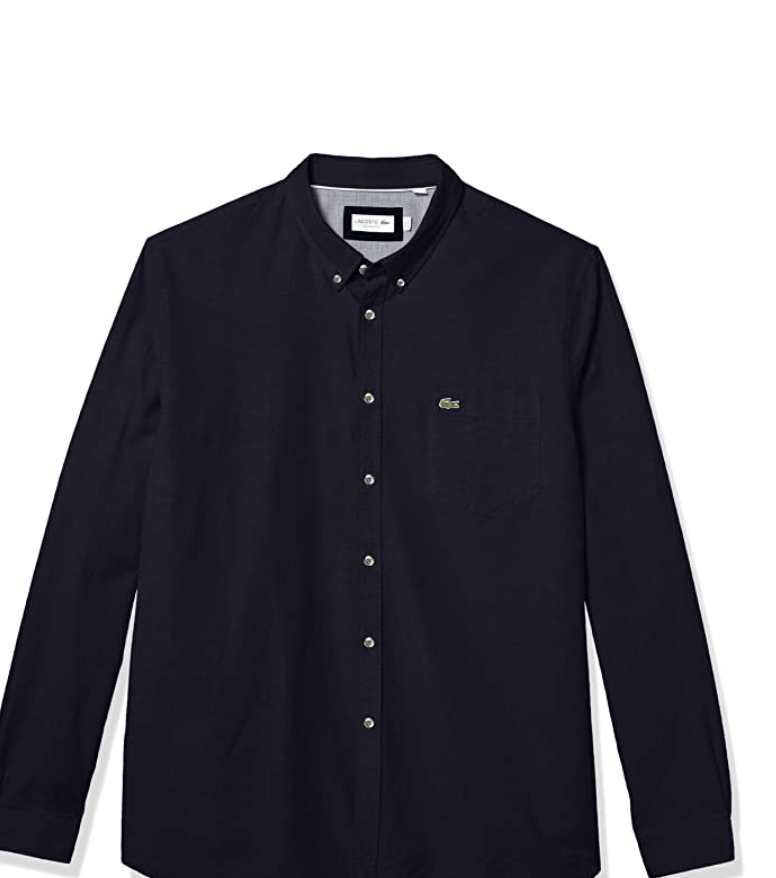 Long Sleeve Oxford Collar Button Down Shirt