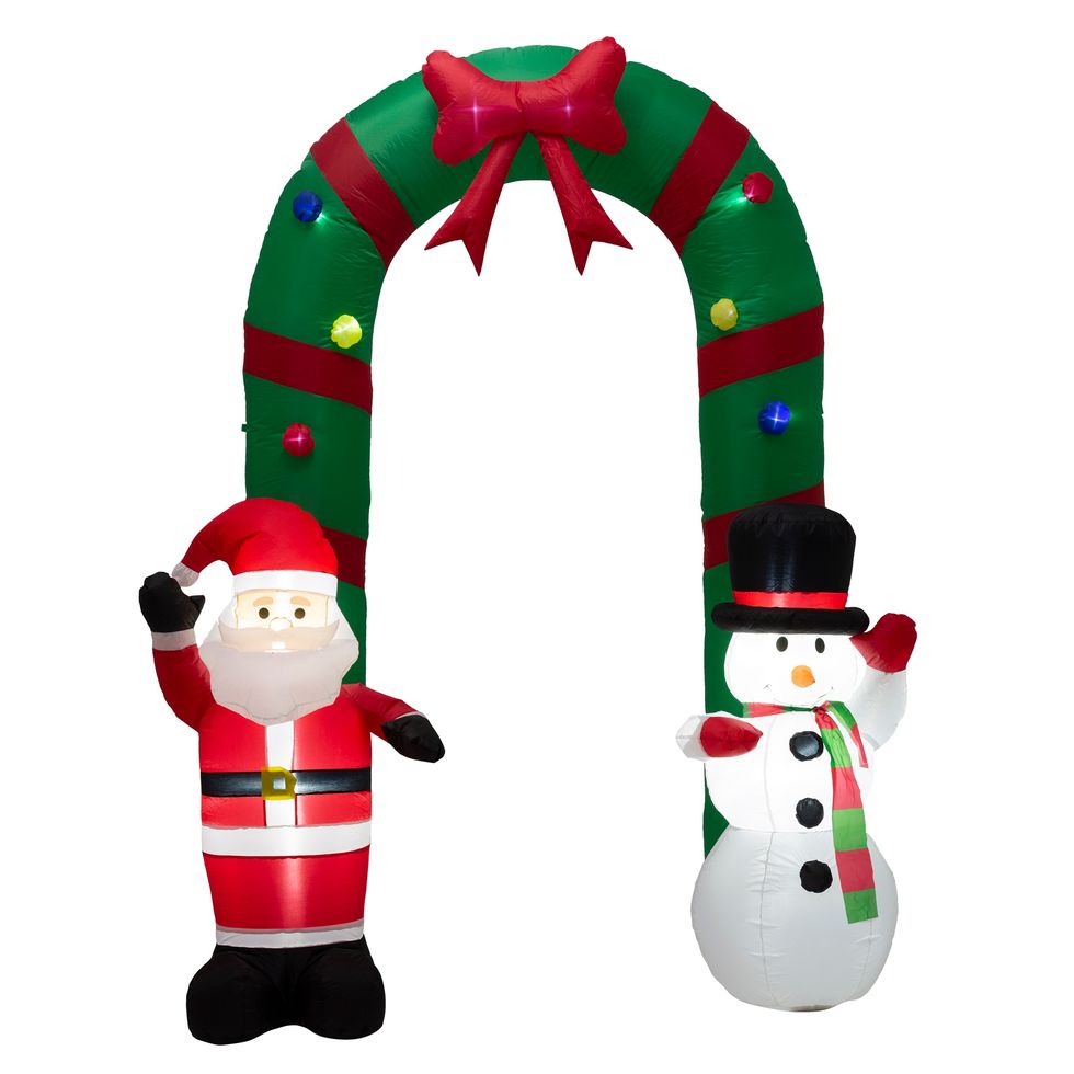 Lighted Santa Christmas Inflatable Archway